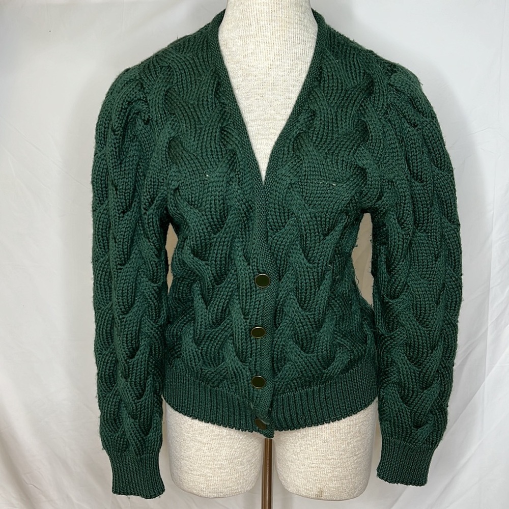 🔹 Vintage Kitz-Pichlar V-Neck Cardigan Wool Sweater Made in Austria